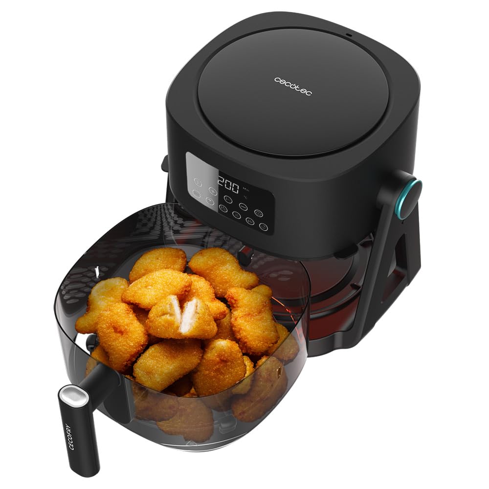 cecotec-cecofry-flip-grill-4500-hei-luftfritteuse-4-5l-glas-1500w image 3