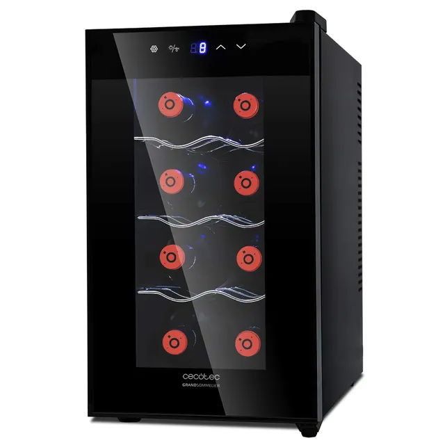 cecotec-weink-hlschrank-8-flaschen-25-l-edelstahl-touch-led image 1