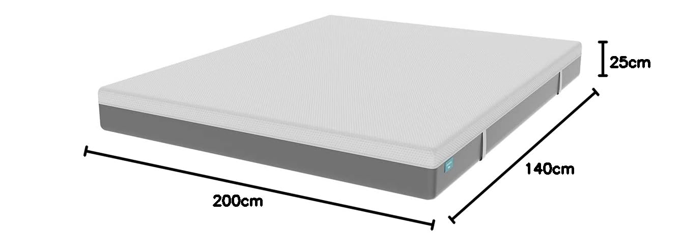 cecotec-flow-hybrid-matratze-140x200-25-cm-mittelfest image 3