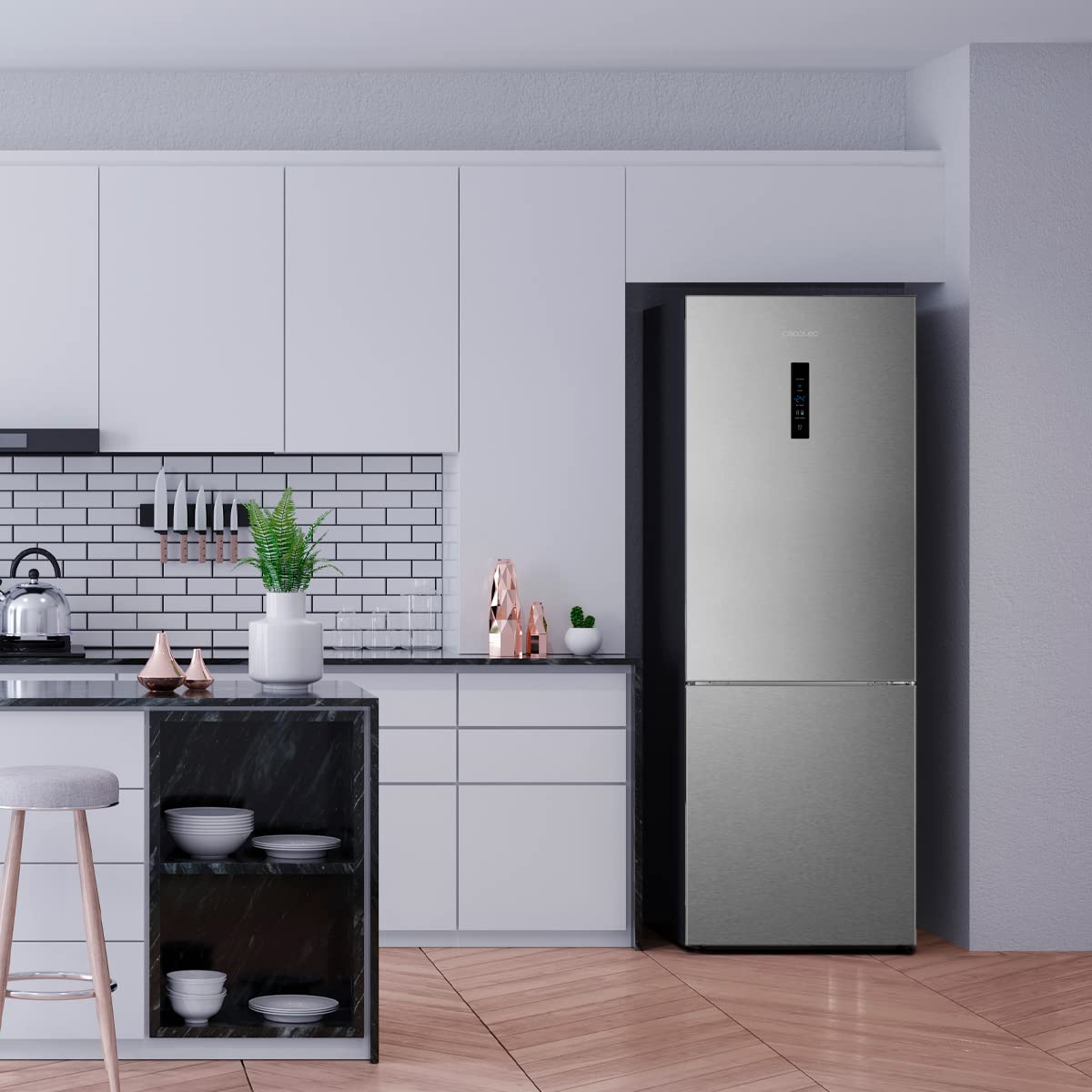 cecotec-bolero-coolmarket-combi-495-inox-k-hlkombi-495l image 3