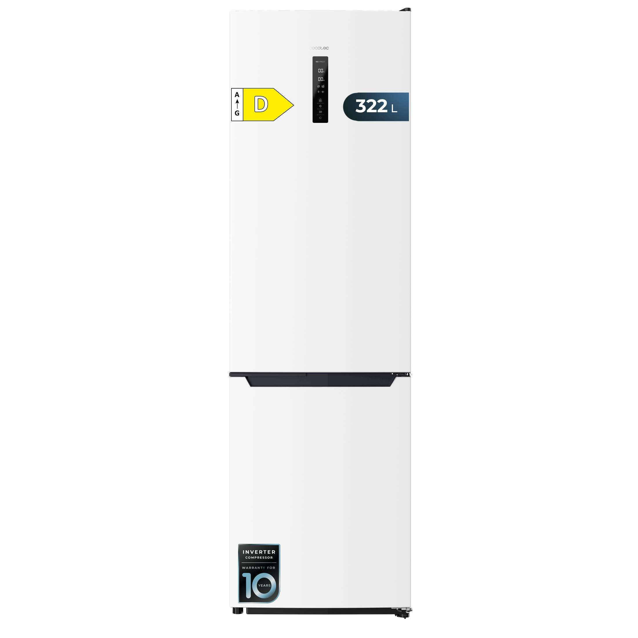 cecotec-bolero-coolmarket-combi-322-k-hl-gefrierkombi-322l-black-glass image 8