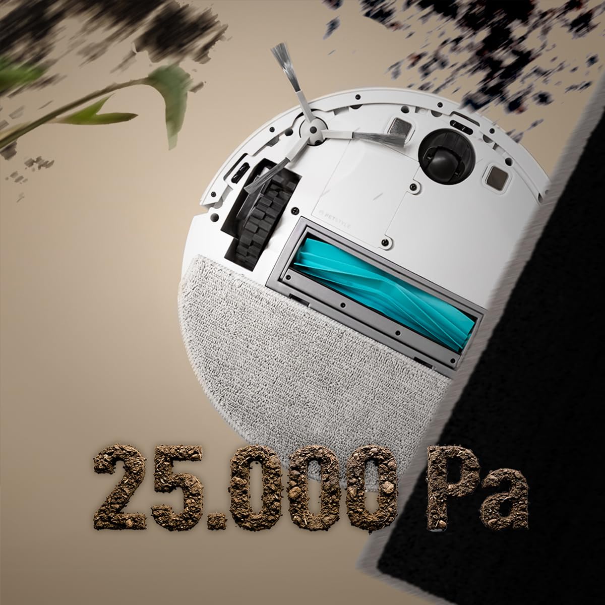 cecotec-conga-m90-pearl-saugroboter-mit-wischfunktion-25000-pa image 3