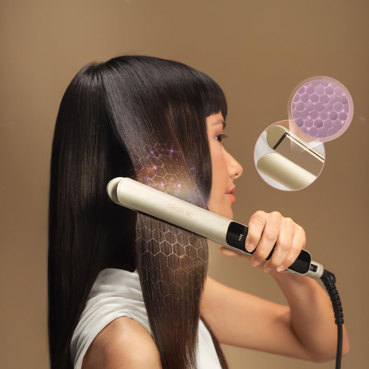 cecotec-lisse-keratin-essence-gl-tteisen-schwarz-keramik image 4