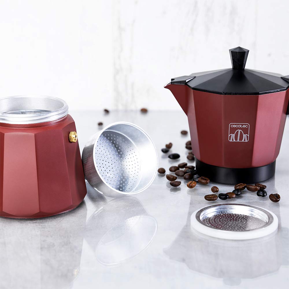 cecotec-mokclassic-1200-espressokocher-9-tassen-garnet-aluminium image 5