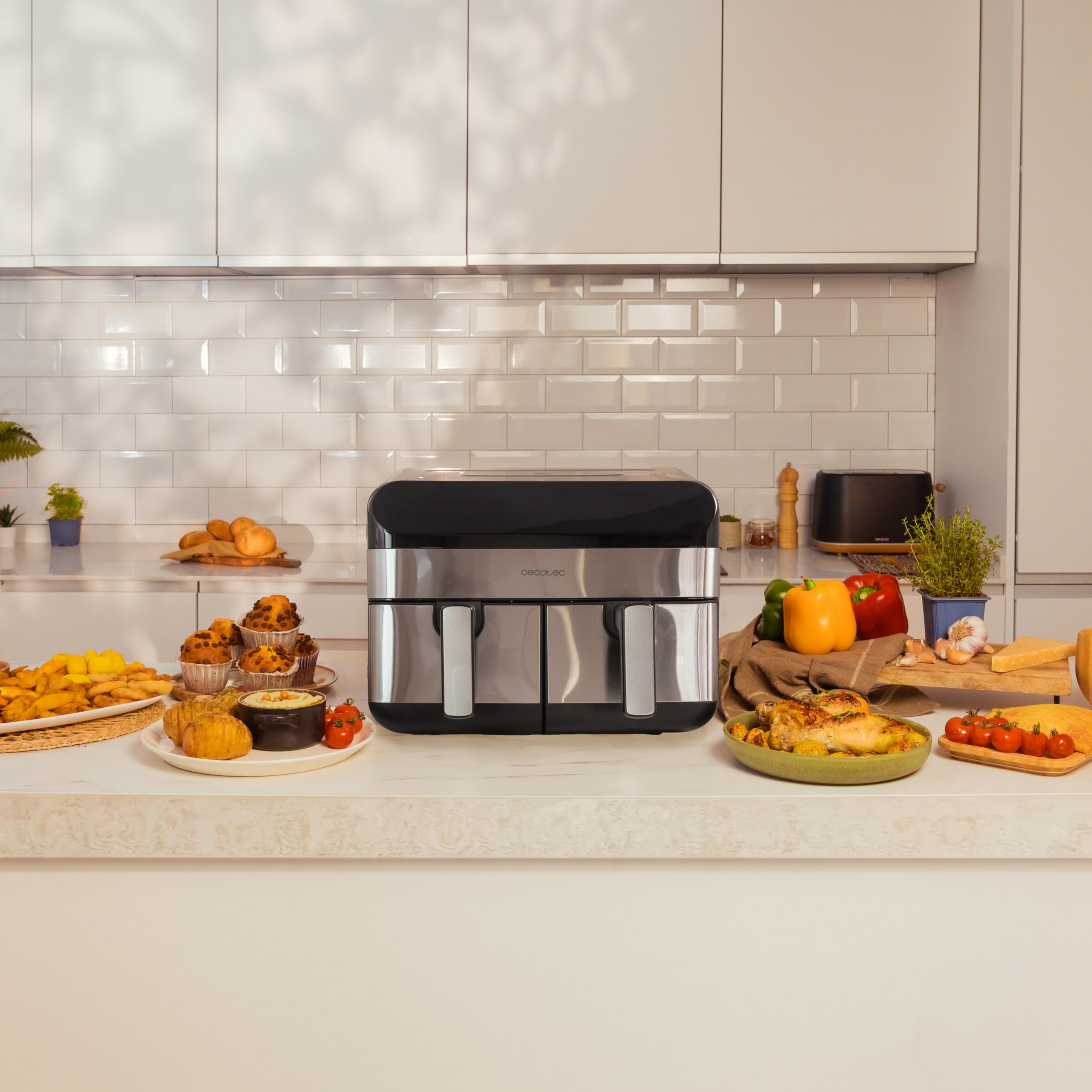 cecotec-cecofry-advance-9000-inox-hei-luftfritteuse-9-l-edelstahl image 2