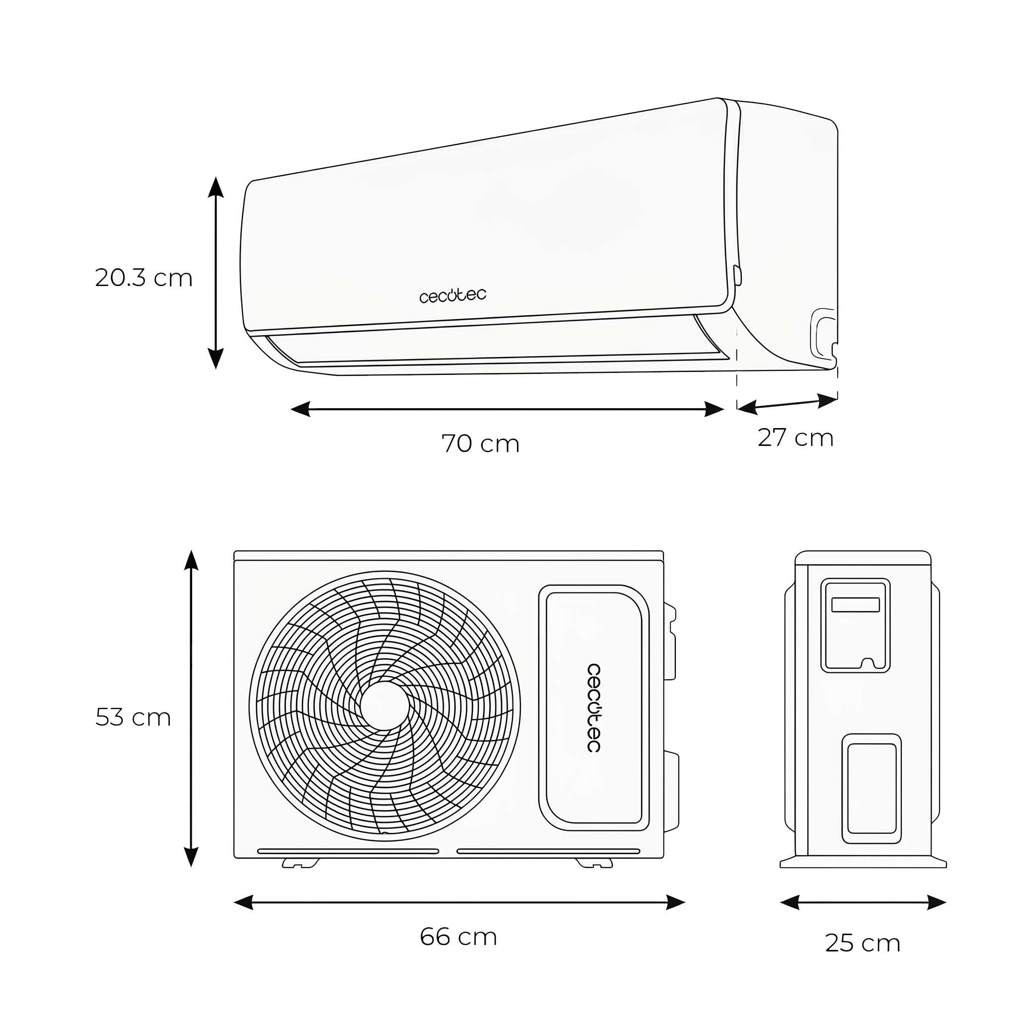 cecotec-airclima-9000-windflow-split-klimaanlage-9000-btu-inverter image 2