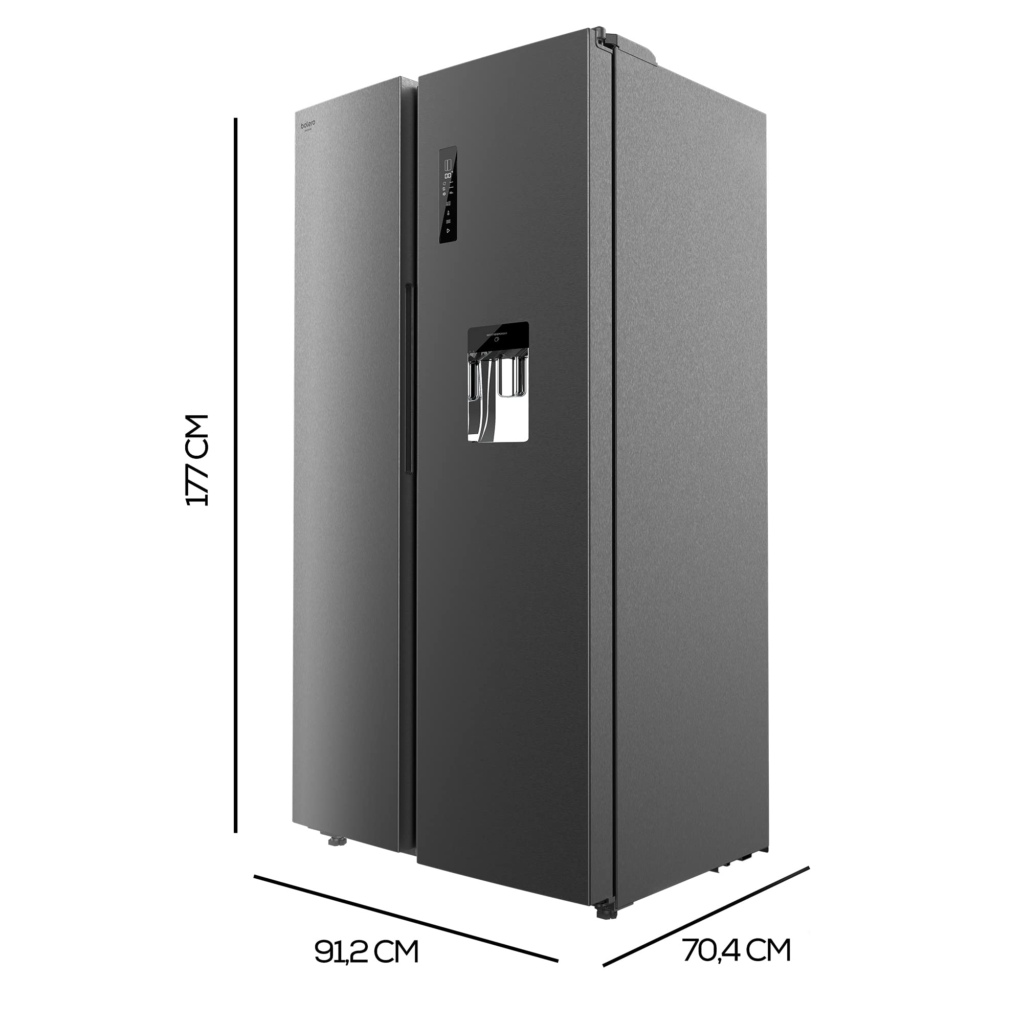 cecotec-bolero-coolmarket-sbs-559-k-hlschrank-559l-dark image 5