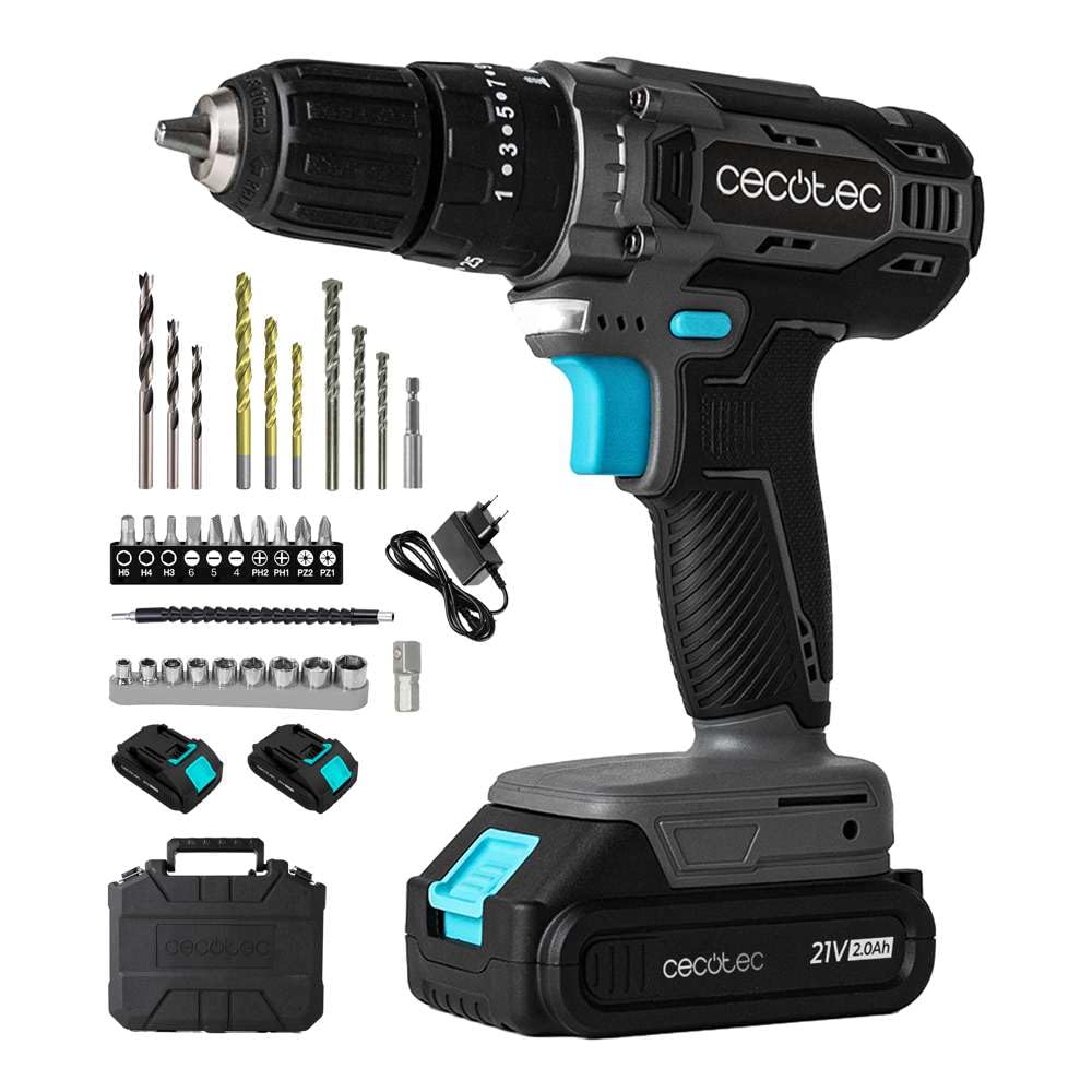 cecotec-powerforce-2120-impact-akkuschrauber-21v-2-akkus-koffer image 1