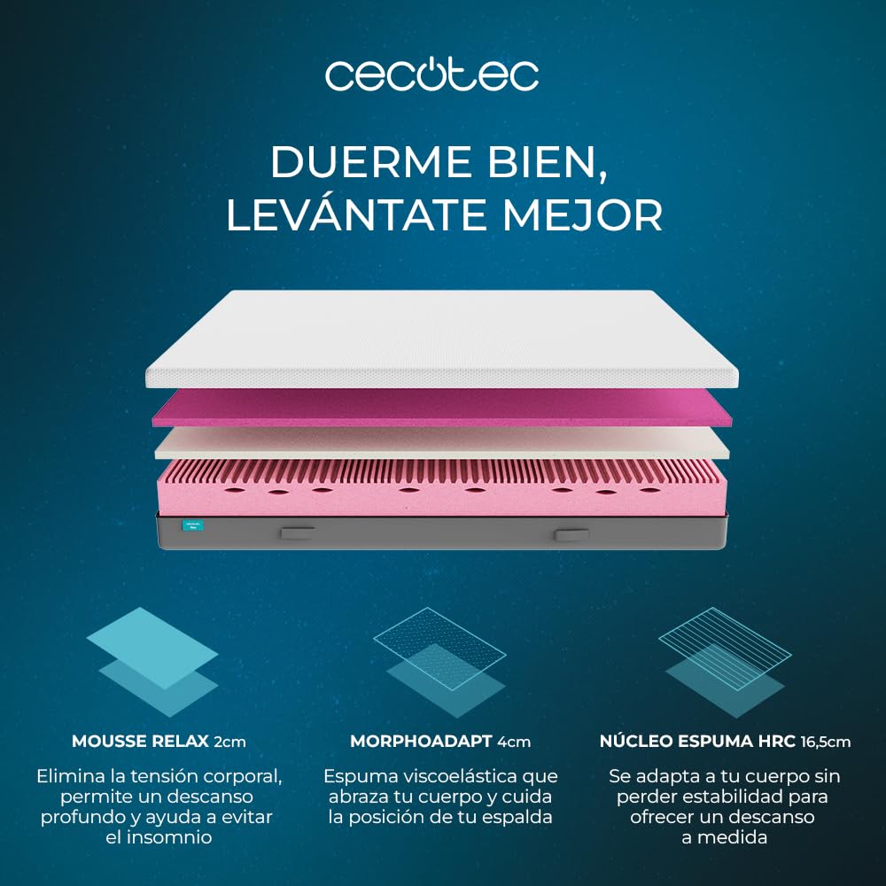 cecotec-flow-original-matratze-150x190-fest-25-cm-hoch image 4