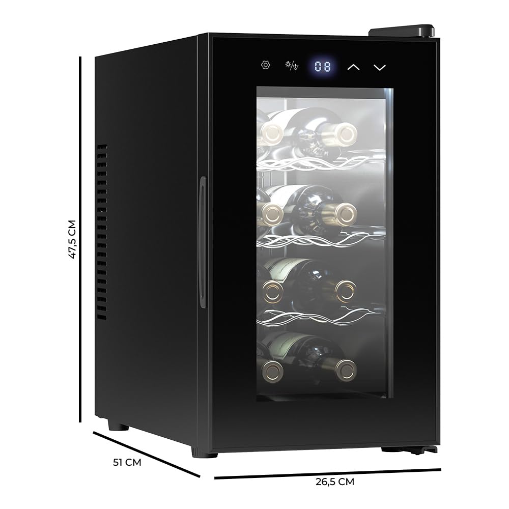 cecotec-bolero-grandsommelier-830-weink-hlschrank-8-flaschen-schwarz image 2