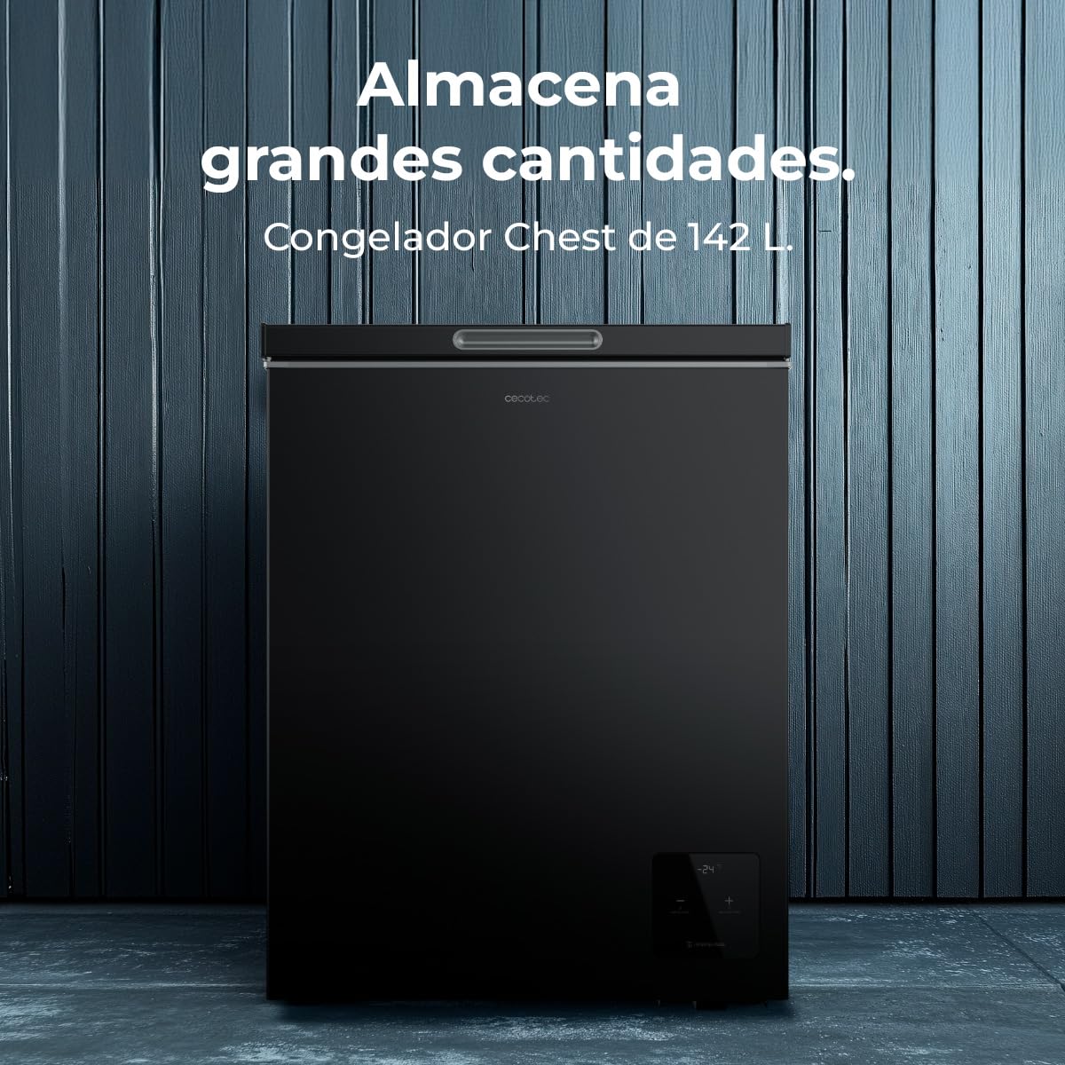 cecotec-bolero-coolmarket-chest-142-black-gefriertruhe-142-l image 3