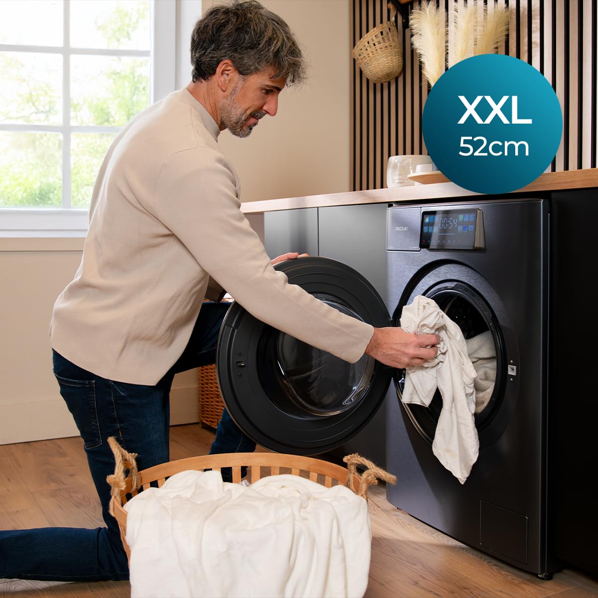 cecotec-bolero-wash-dry-106950-waschtrockner-10-6-kg-autodosis-titan image 8