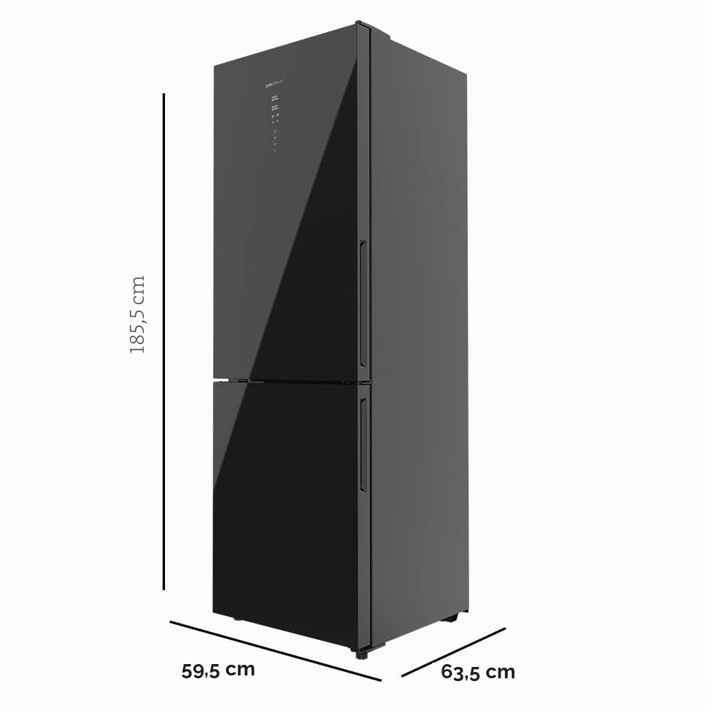 cecotec-bolero-coolmarket-combi-322-k-hlschrank-glass-black-no-frost image 2