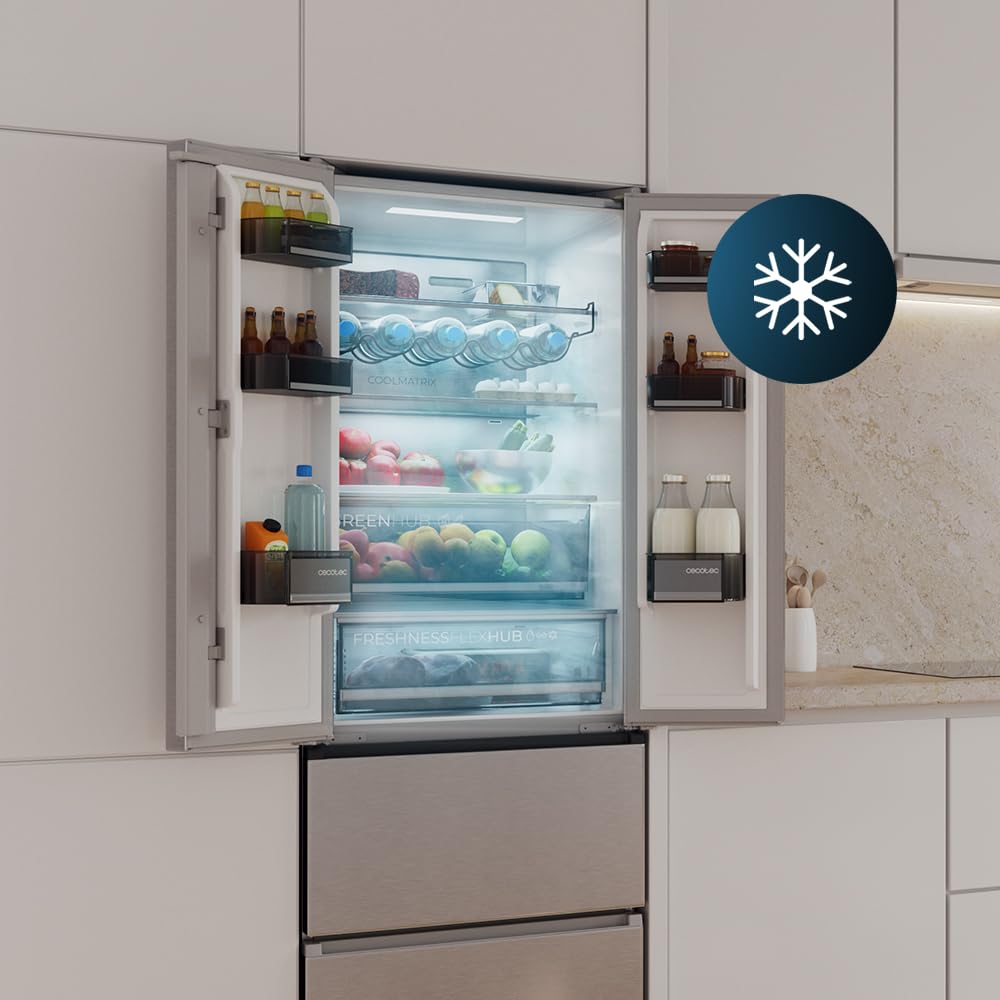 cecotec-coolmarket-f2d-395-k-hlschrank-395l-edelstahl-no-frost image 6