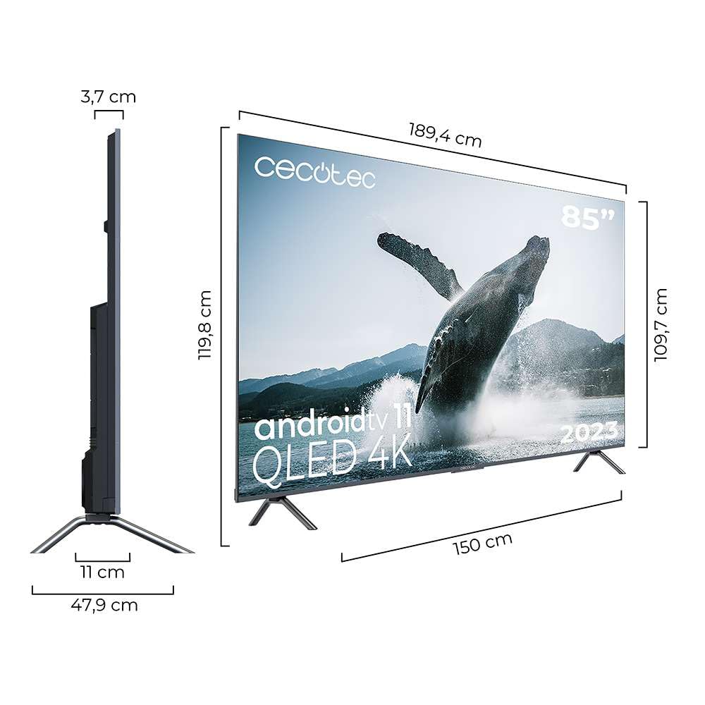 cecotec-vqu30085-s-qled-smart-tv-85-zoll-4k-v3 image 2