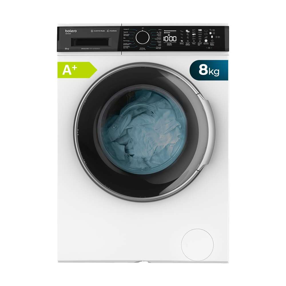 cecotec-bolero-dresscode-1500-autodosis-waschmaschine-8-kg-wei image 1