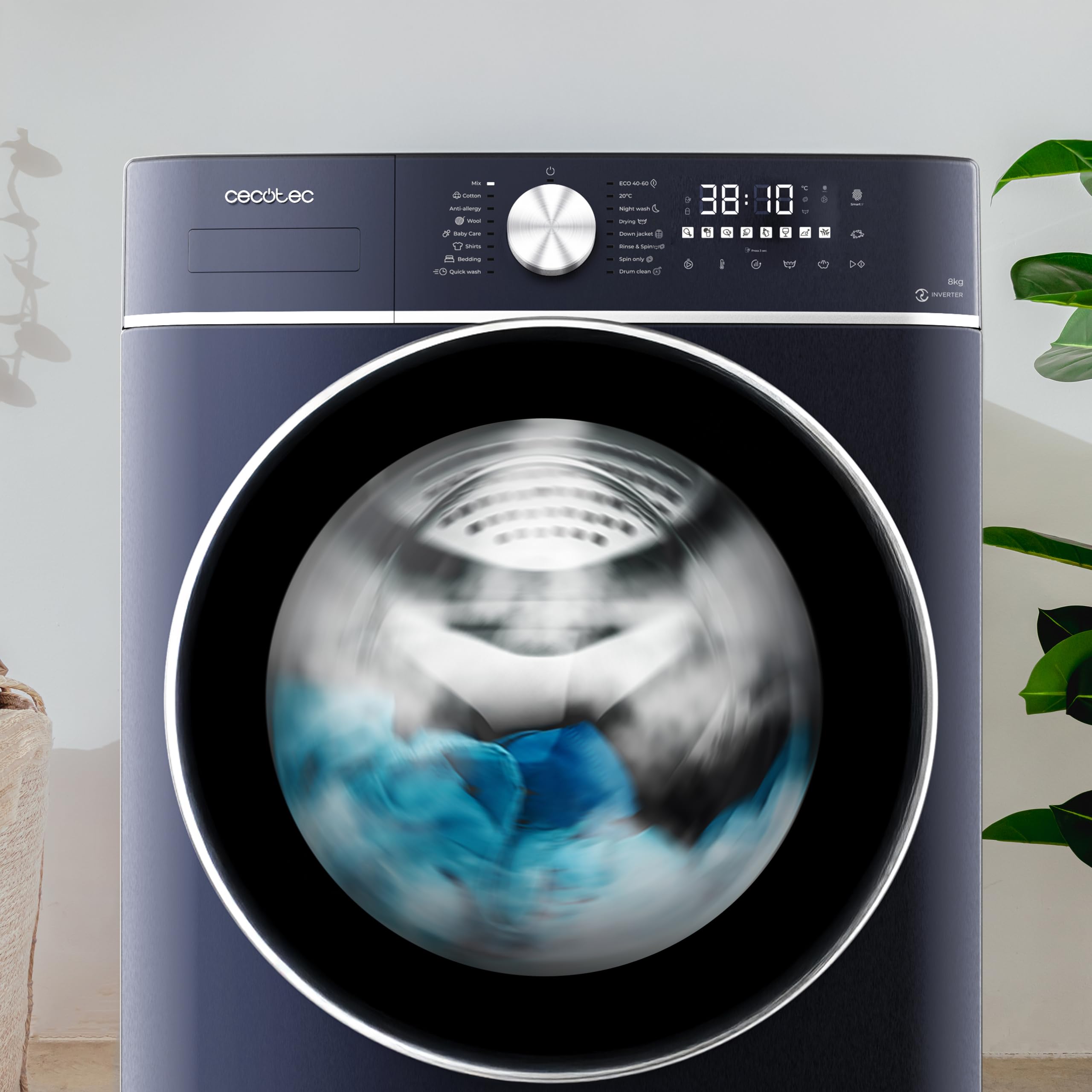 cecotec-bolero-wash-dry-8580-waschtrockner-8-5-kg-ice-blue image 8