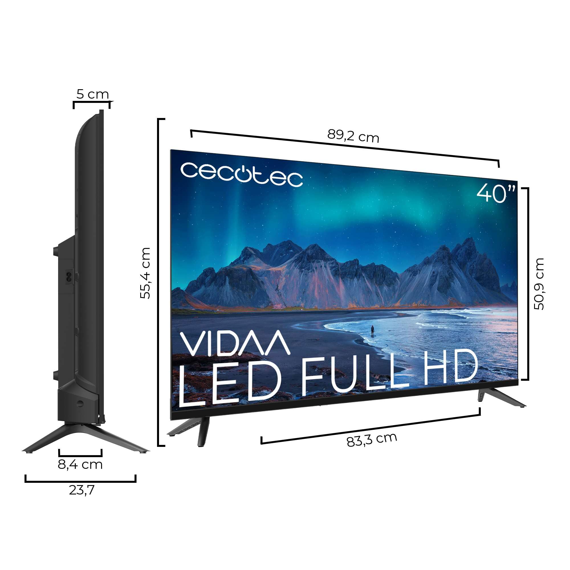 cecotec-a5-alf50040-smart-tv-40-zoll-full-hd-vidaa image 2