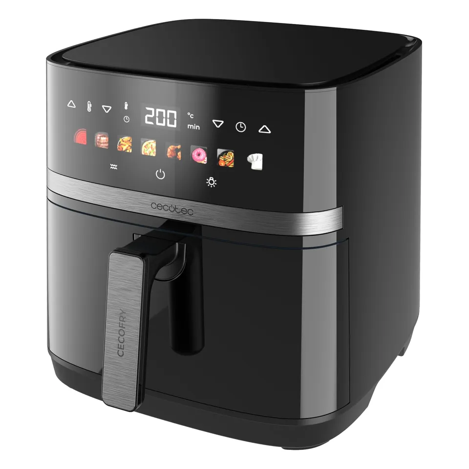cecotec-cecofry-grill-duoheat-8000-hei-luftfritteuse-8-l-schwarz image 1