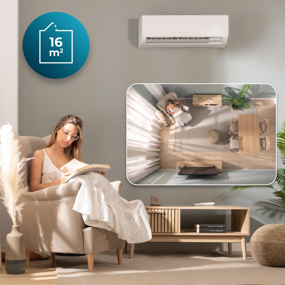 cecotec-airclima-9000-smartfresh-split-klimaanlage-9000-btu-fernbedienung image 3
