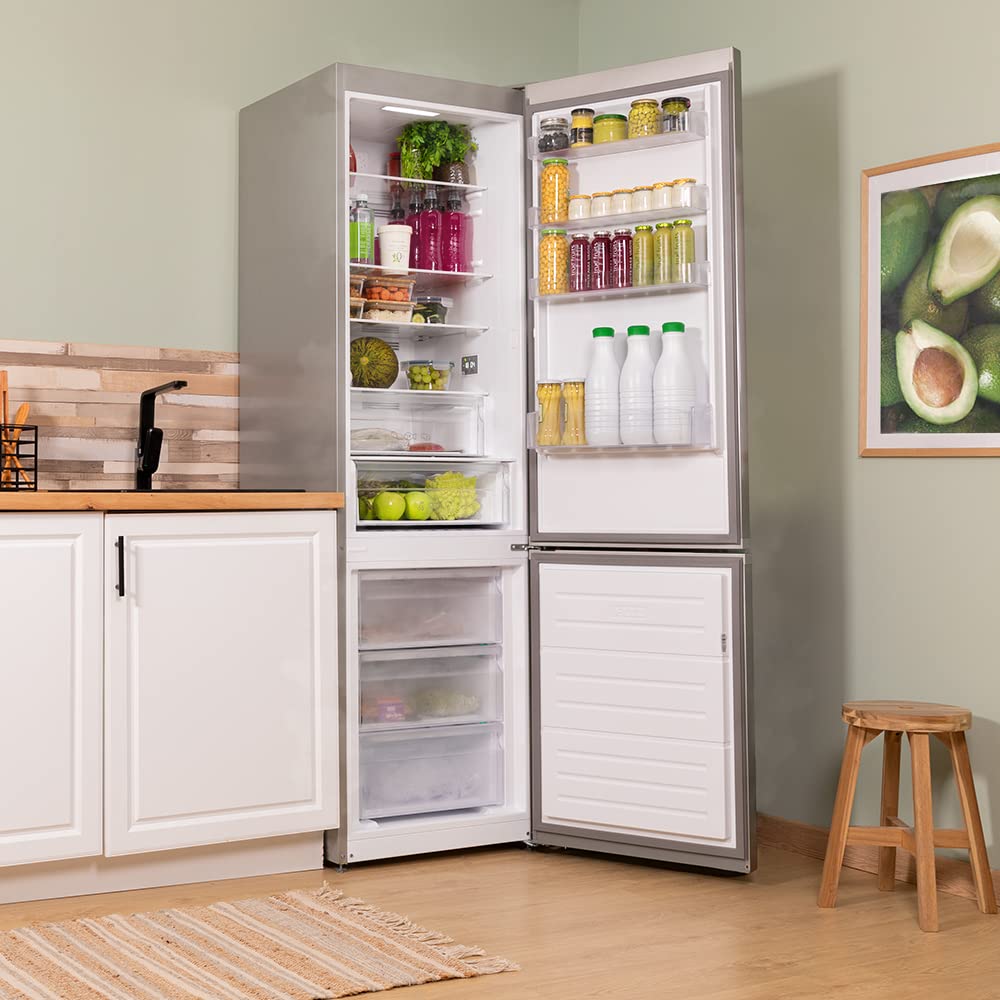 cecotec-bolero-coolmarket-kombi-366-inox-k-hlschrank-360-l-no-frost image 2