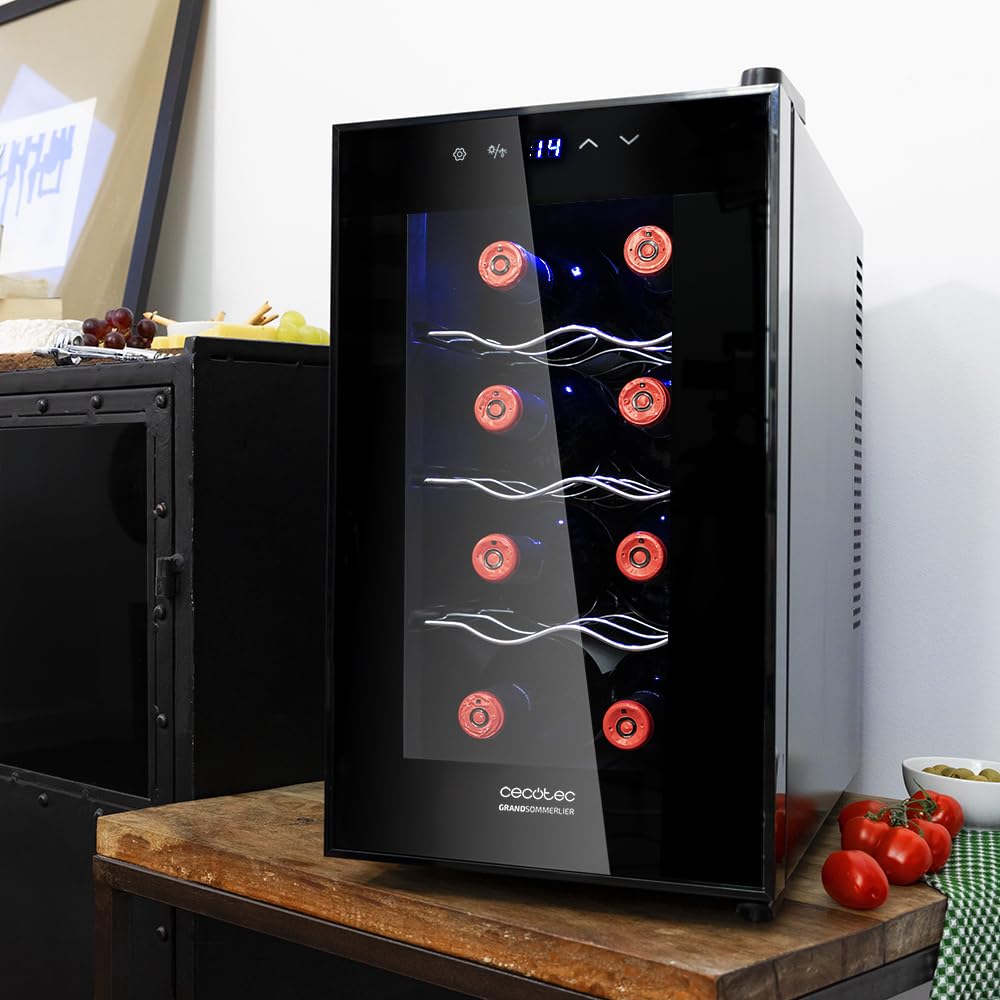 cecotec-weink-hlschrank-8-flaschen-25-l-edelstahl-touch-led image 3