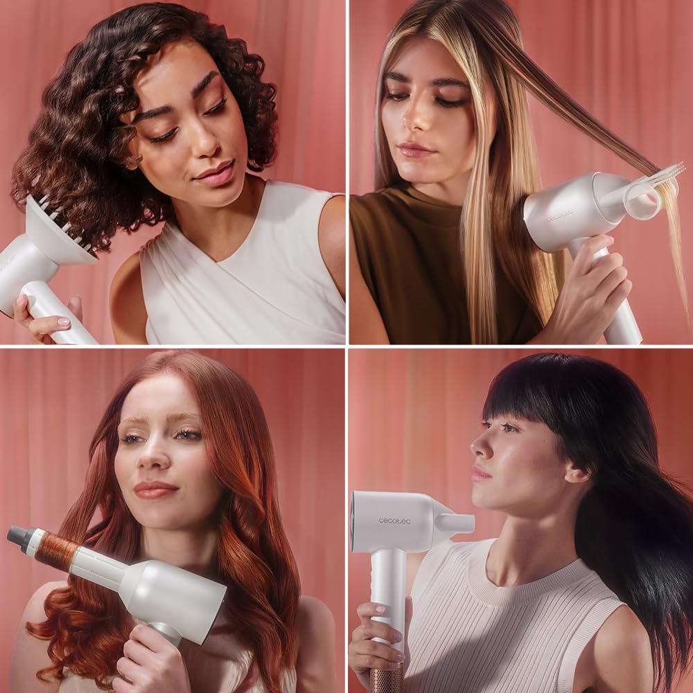 cecotec-dryglam-waves-haartrockner-1600w-champagner-4in1 image 2