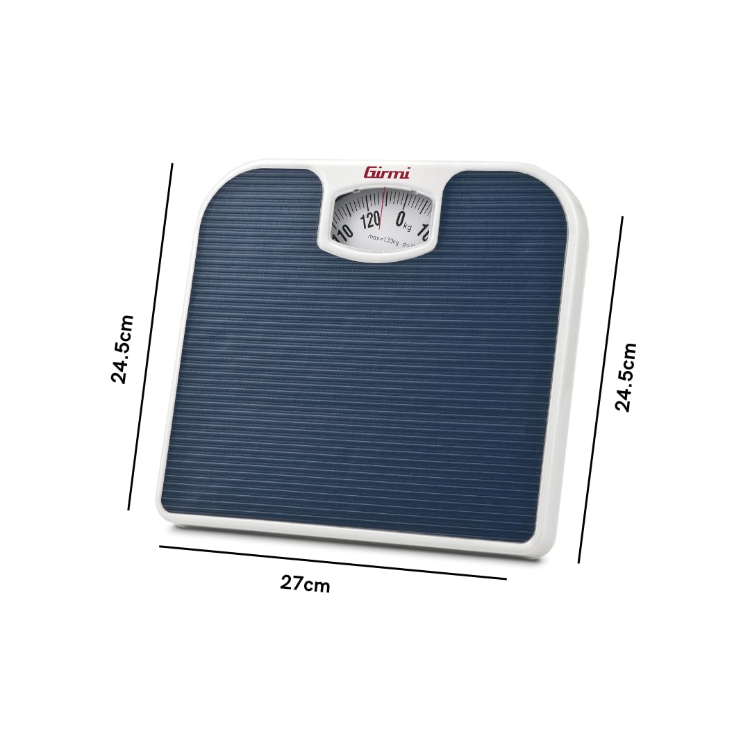girmi-bp02-personenwaage-analog-blau-130-kg-vintage image 2