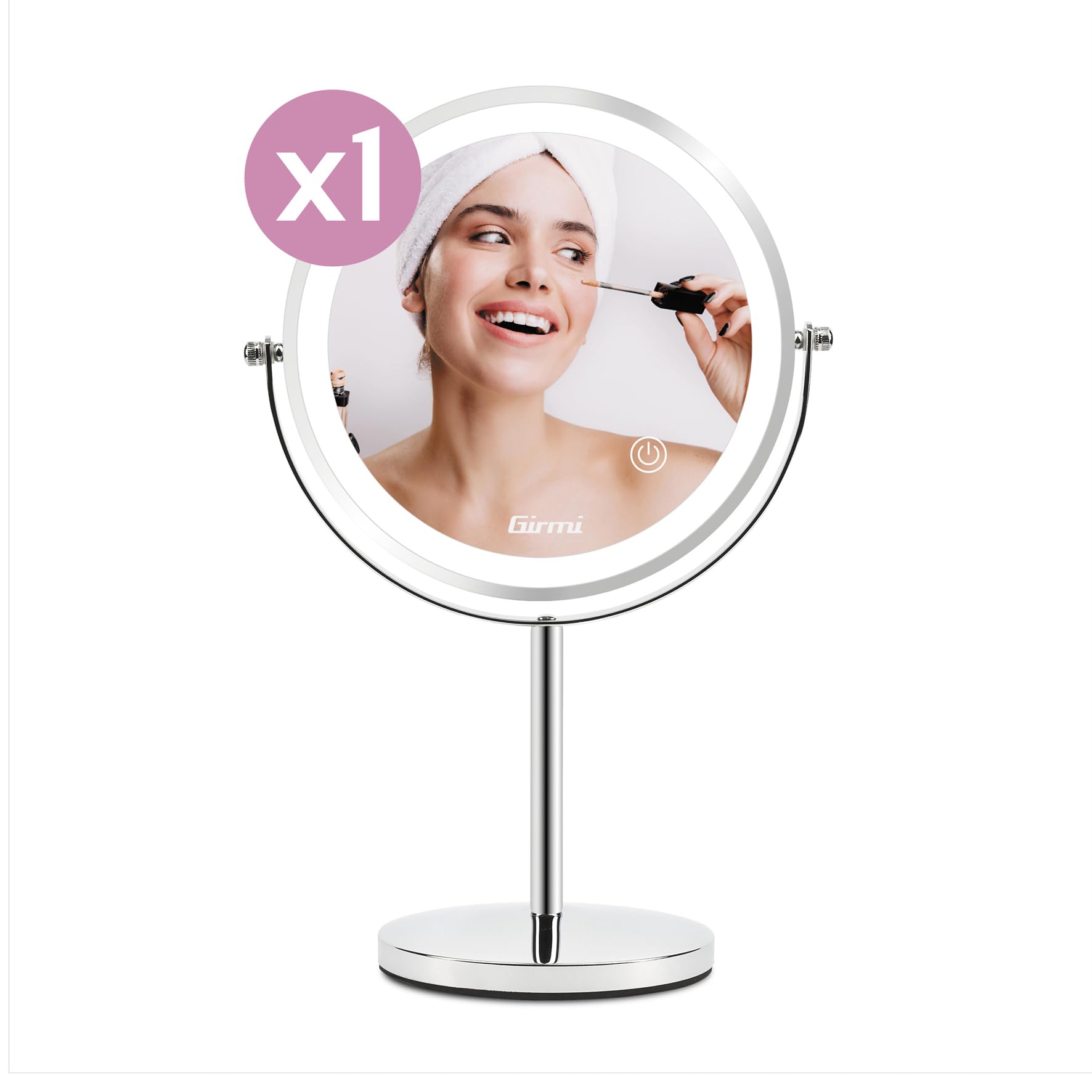 girmi-be02-schminkspiegel-led-17cm-chrom-1x-3x-usb-c image 3