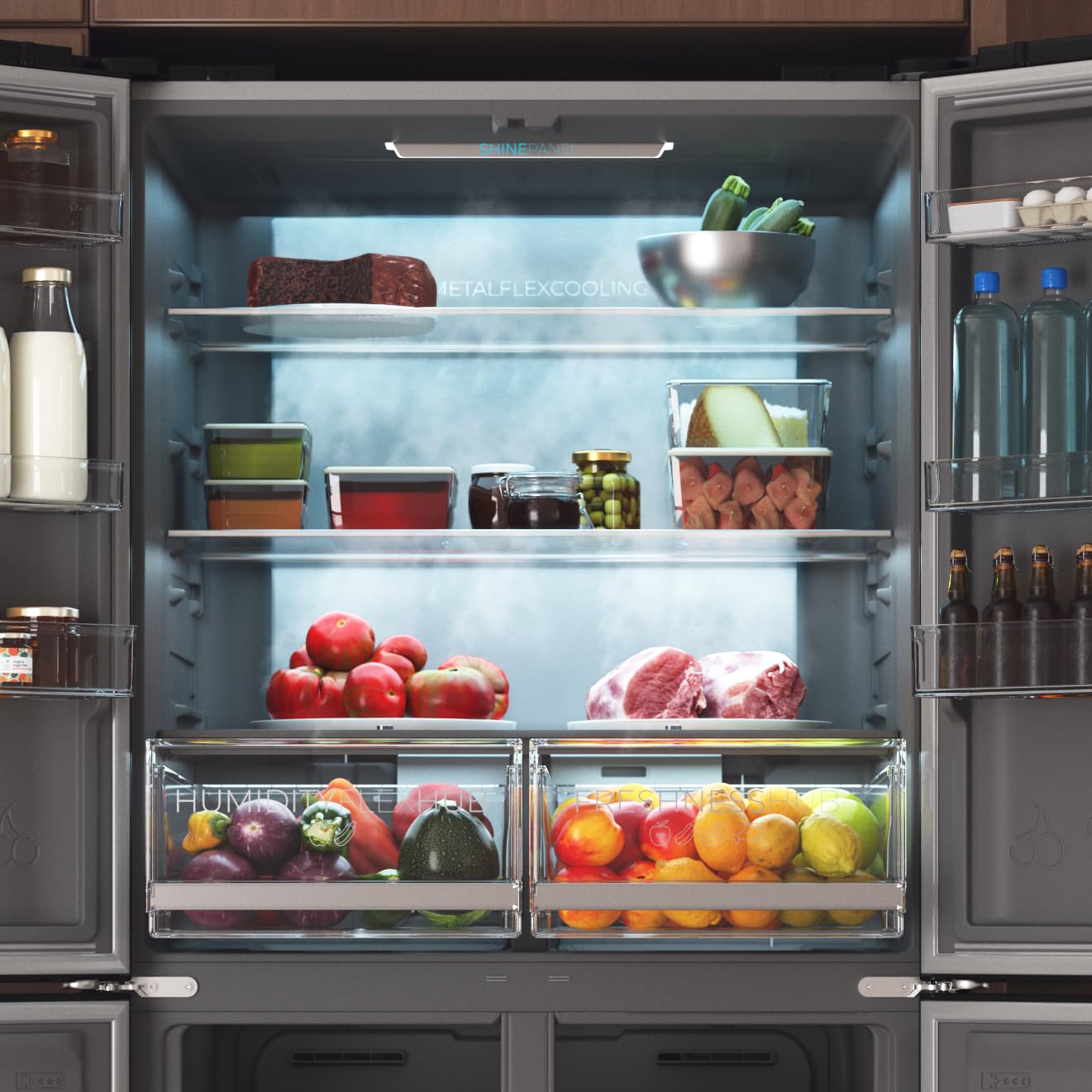 cecotec-bolero-coolmarket-4d-503-k-hlschrank-503l-dark image 5