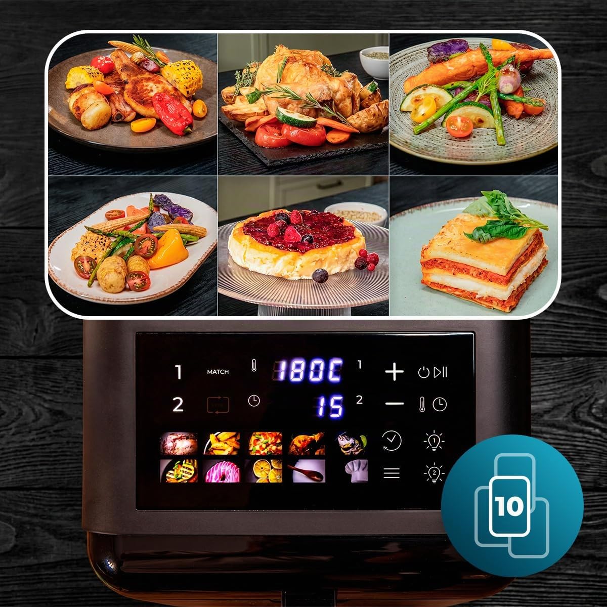 cecotec-cecofry-duolevel-12000-window-hei-luftfritteuse-12l-sync image 4