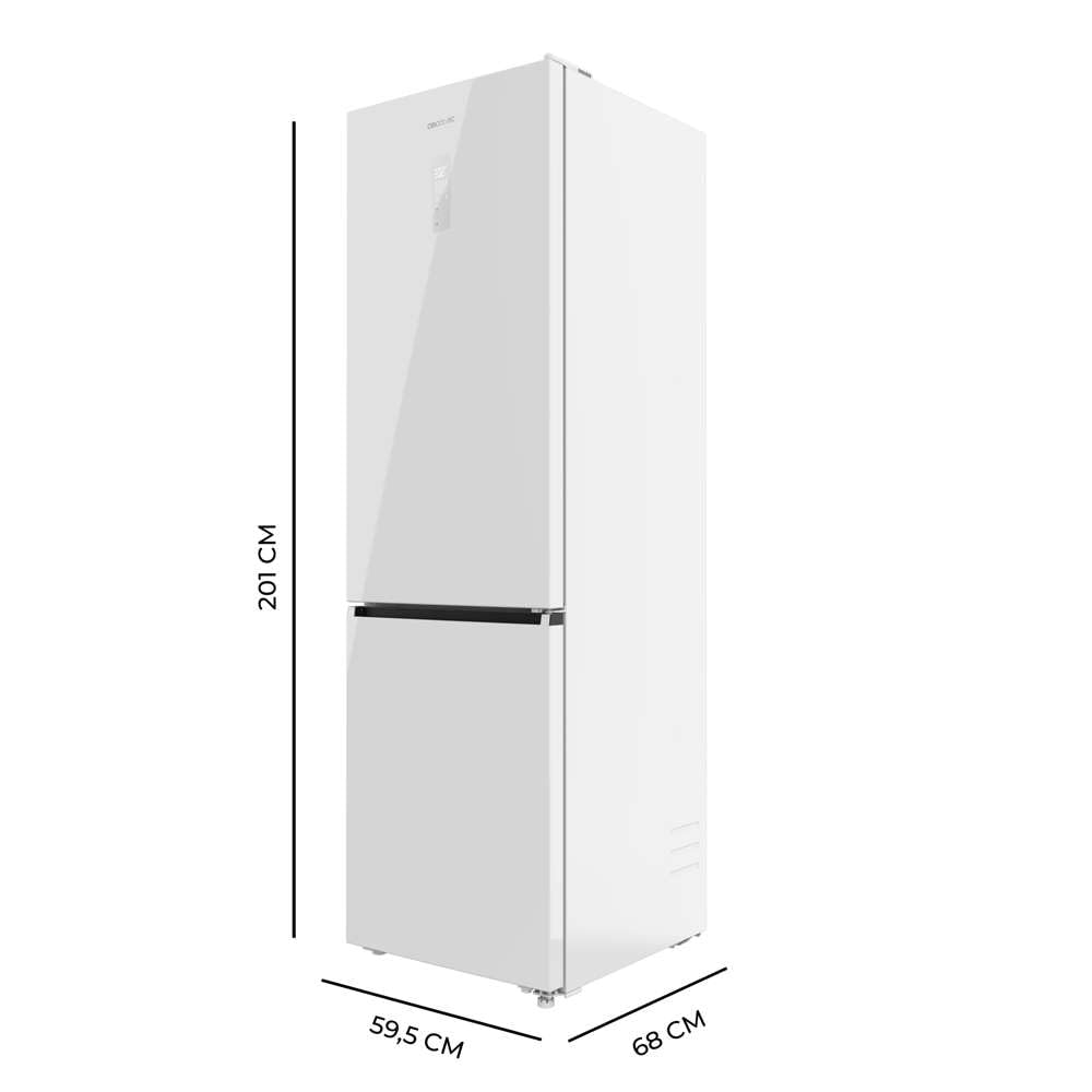 cecotec-bolero-coolmarket-combi-456-white-glass-e-k-hlschrank image 2
