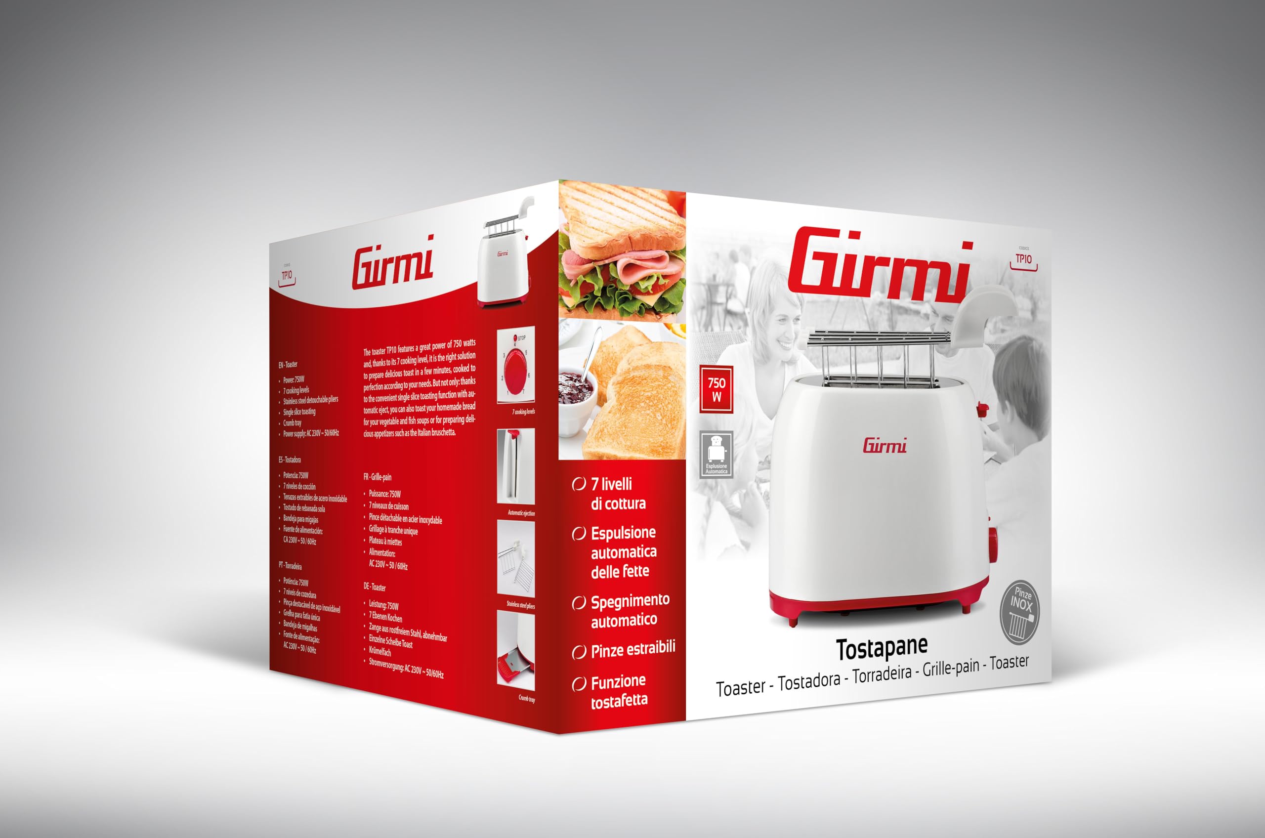 girmi-tp10-toaster-2-scheiben-wei-rot-750-w-7-stufen image 7