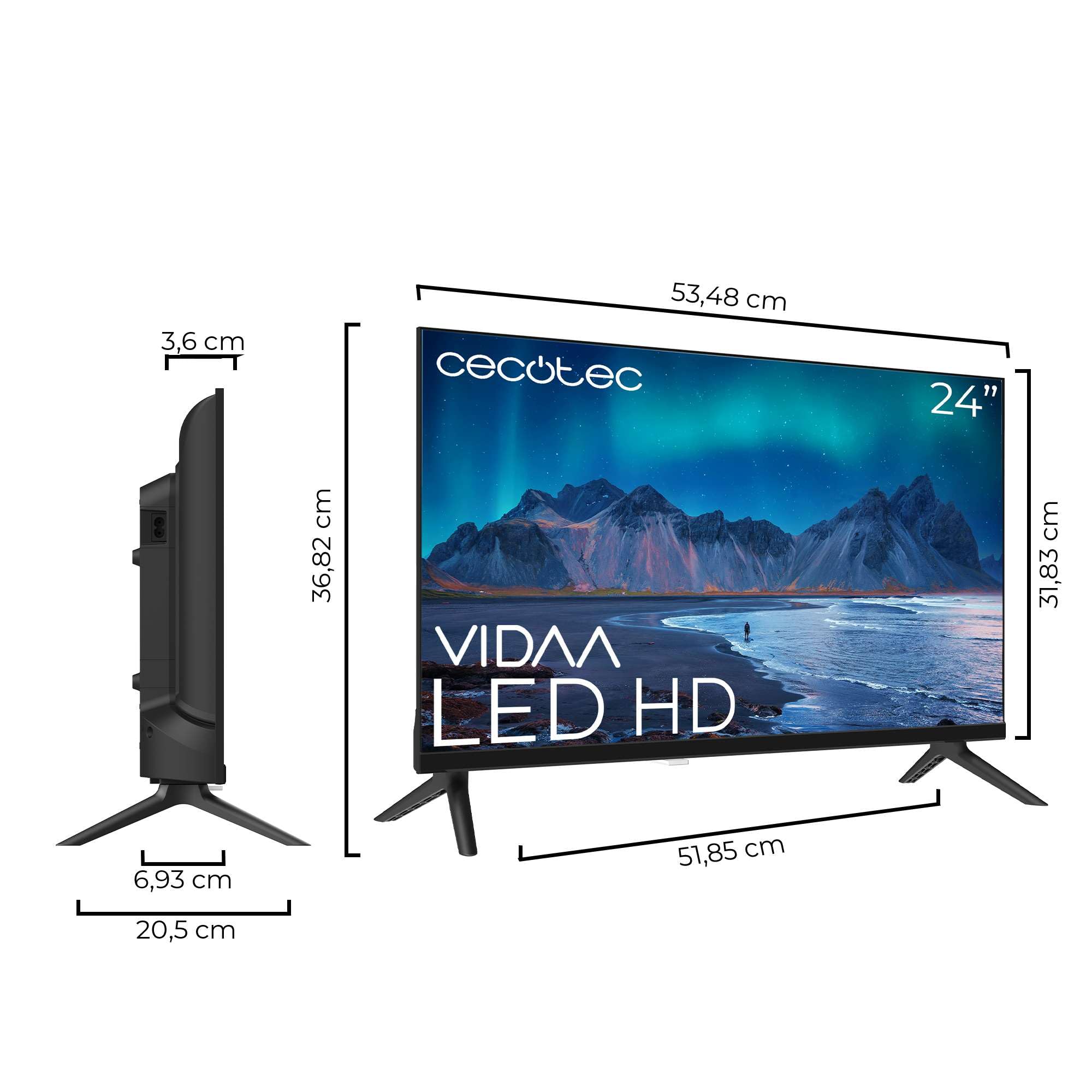 cecotec-a5-alh50024-smart-tv-24-zoll-hd-vidaa-dolby-audio image 2