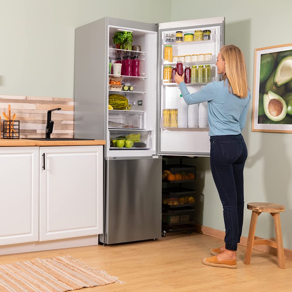 cecotec-bolero-coolmarket-kombi-366-inox-k-hlschrank-360-l-no-frost image 4