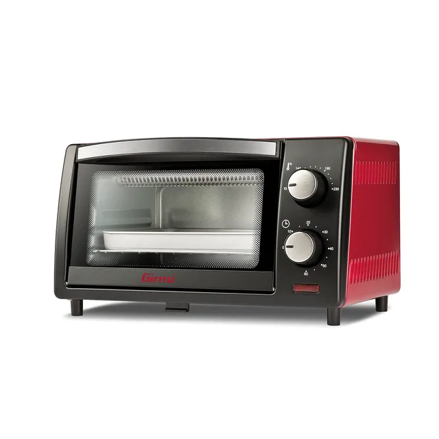 girmi-fe10-mini-backofen-rot-10-l-800-w-mit-timer image 1