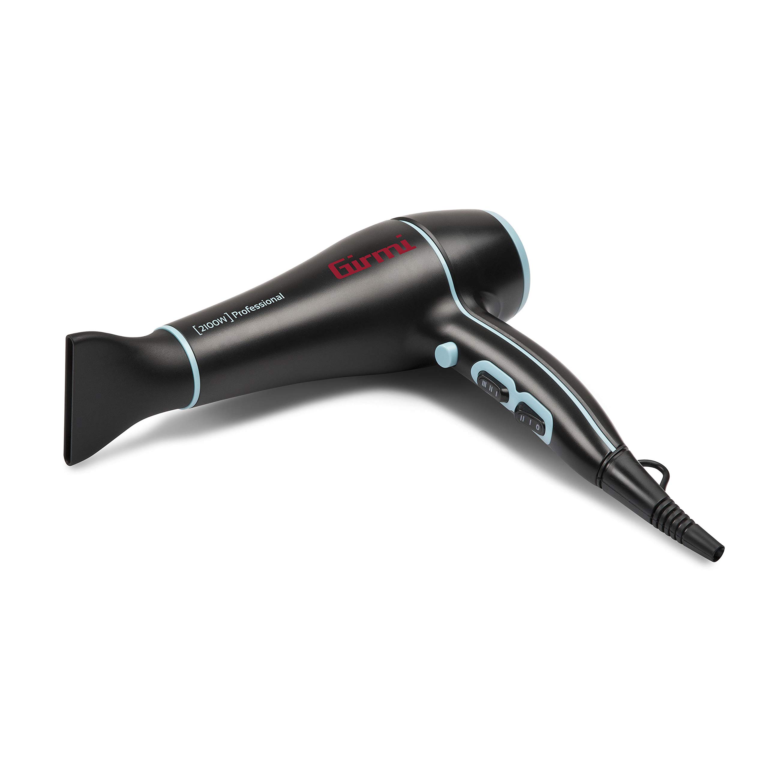 girmi-ph46-haartrockner-2100-w-schwarz-hellblau-ac-motor image 2