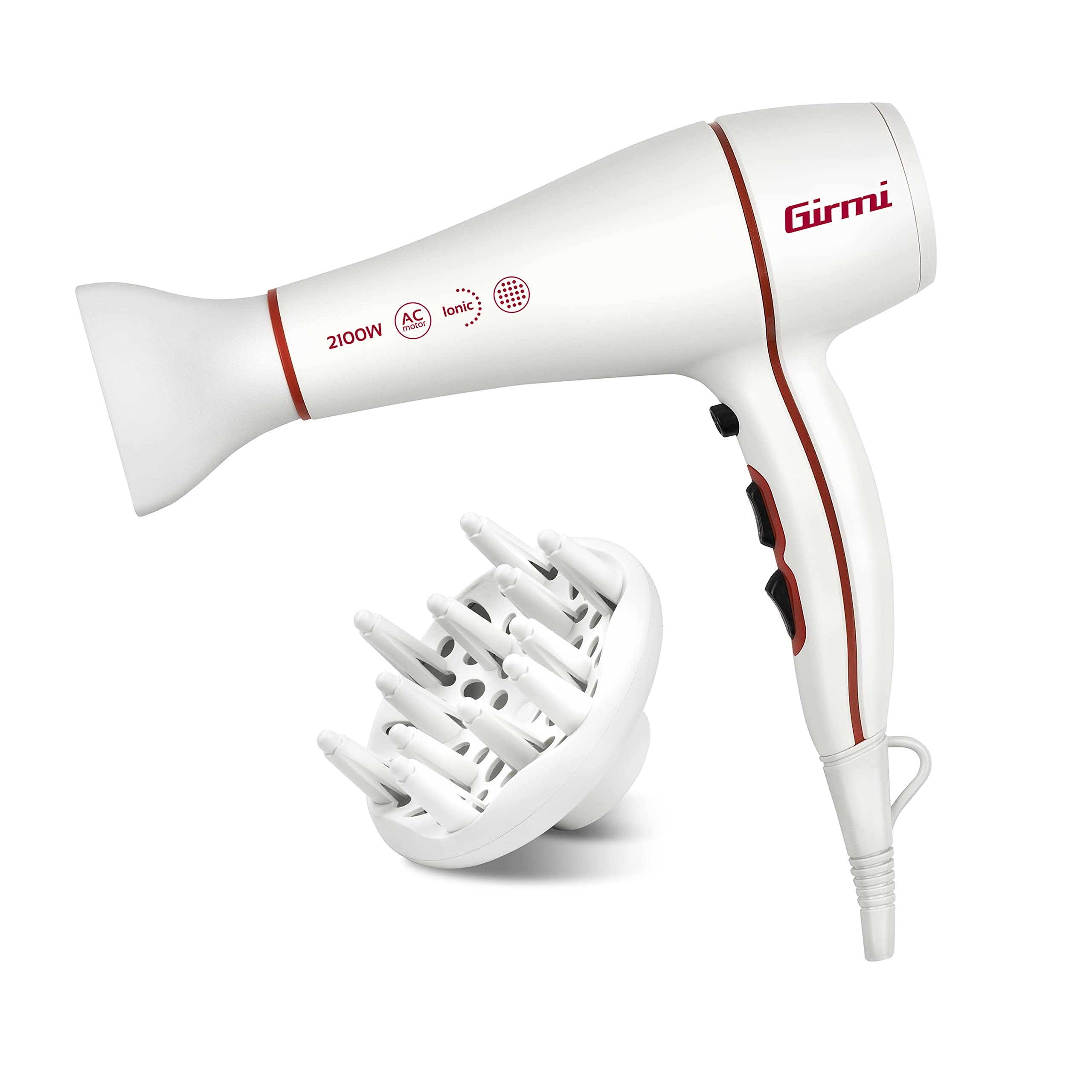 girmi-ph47-haartrockner-ionen-2100-w-wei-diffusor image 1