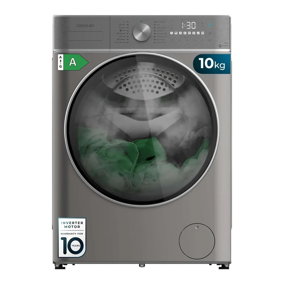 cecotec-bolero-wash-dry-10680-waschtrockner-10-6-kg-steel image 1