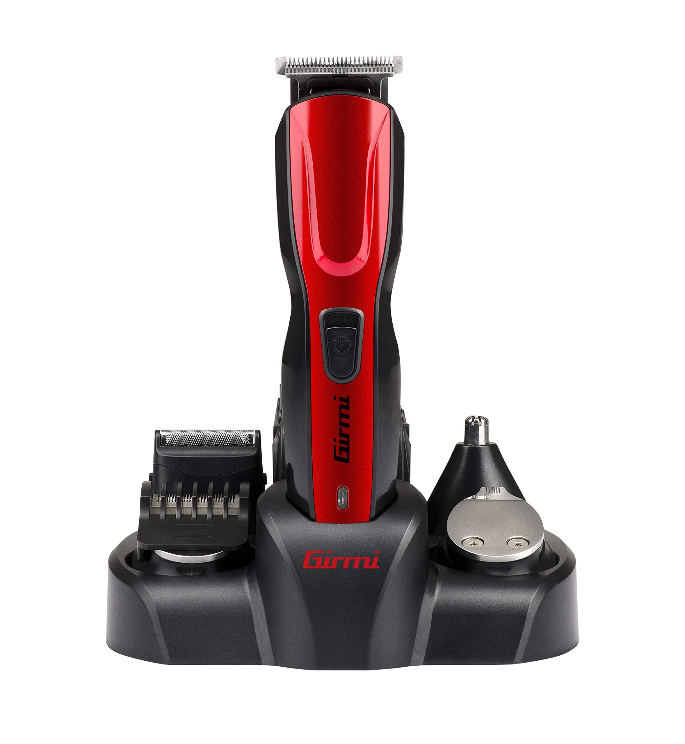 girmi-rc3000-5in1-gesichts-und-k-rpertrimmer-rot-akku image 1