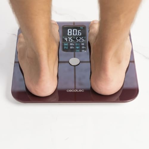 cecotec-surface-precision-10400-personenwaage-smart-granatrot image 7
