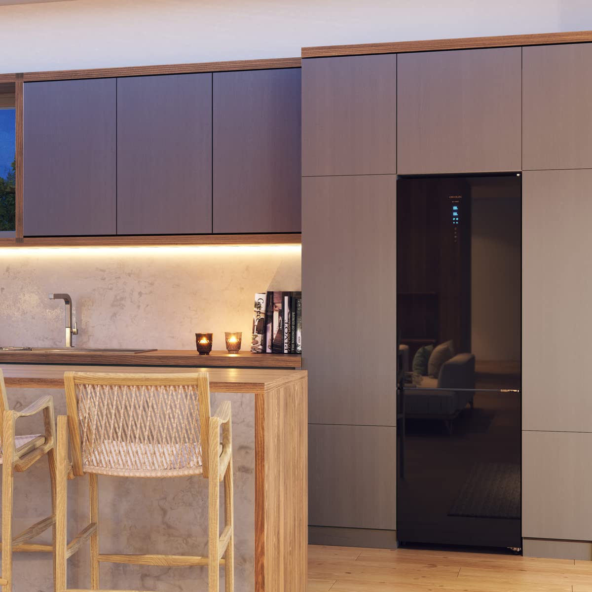 cecotec-bolero-coolmarket-combi-322-k-hl-gefrierkombi-322l-black-glass image 5
