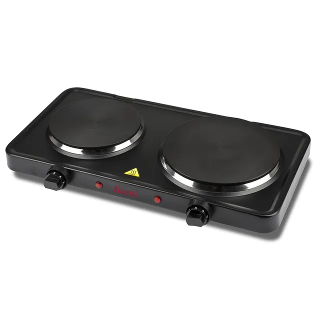 girmi-pe36-doppelkochplatte-schwarz-2500-w-gusseisen image 1