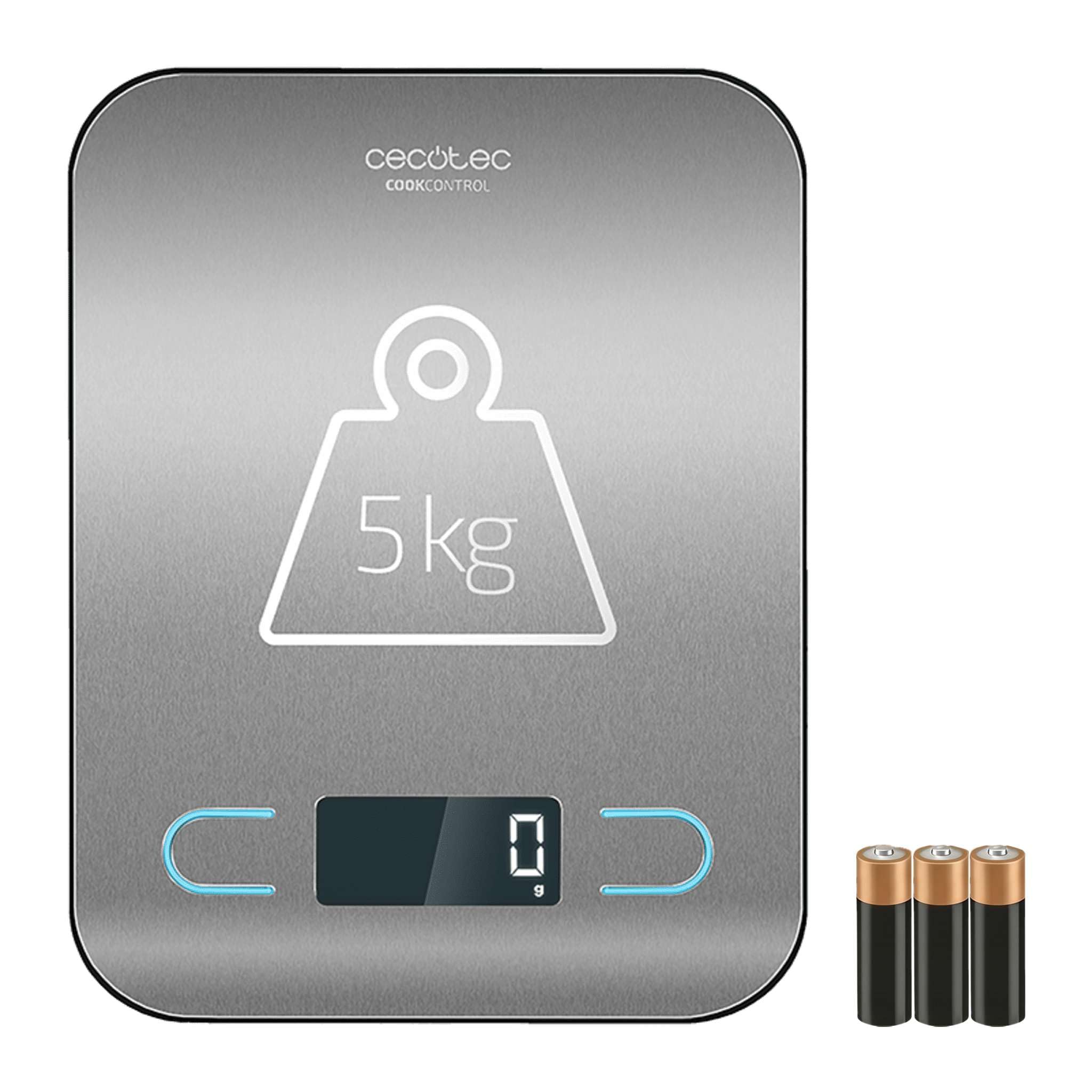 cecotec-cookcontrol-k-chenwaage-edelstahl-5-kg-1-g-lcd image 1