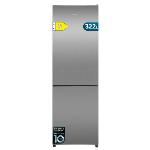 cecotec-bolero-coolmarket-combi-322i-k-hlschrank-322-l-inox image 1
