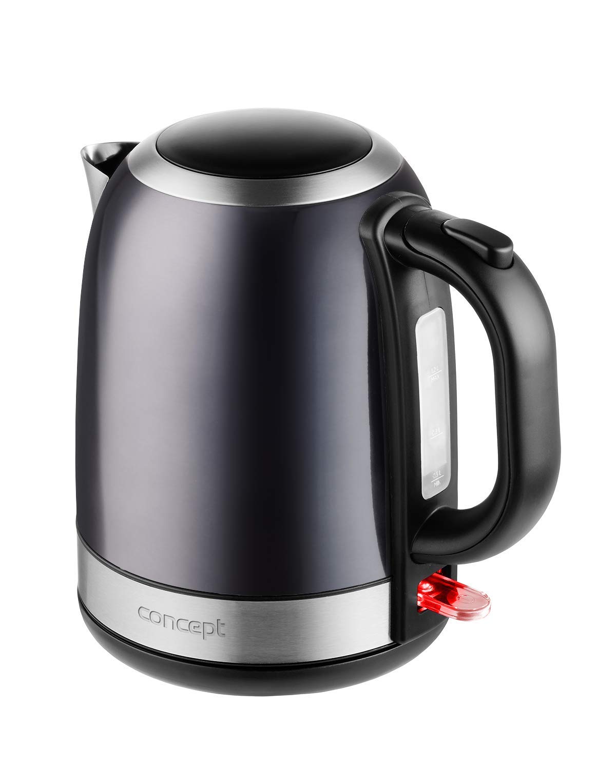 concept-rk3252-wasserkocher-1-2-l-dunkel-edelstahl-2200w image 1