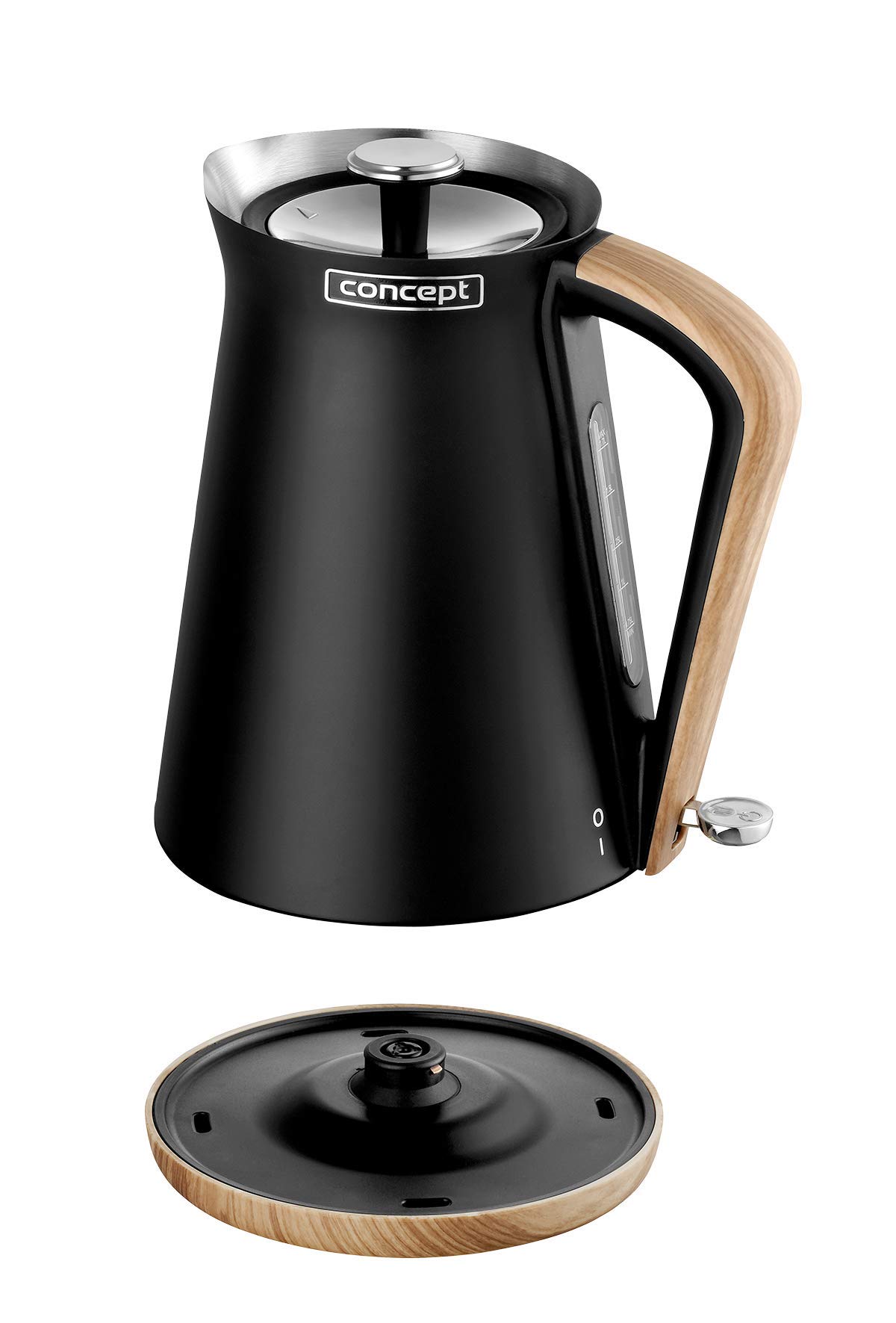 concept-rk3311-nordic-wasserkocher-1-7-l-edelstahl-schwarz-holz image 3