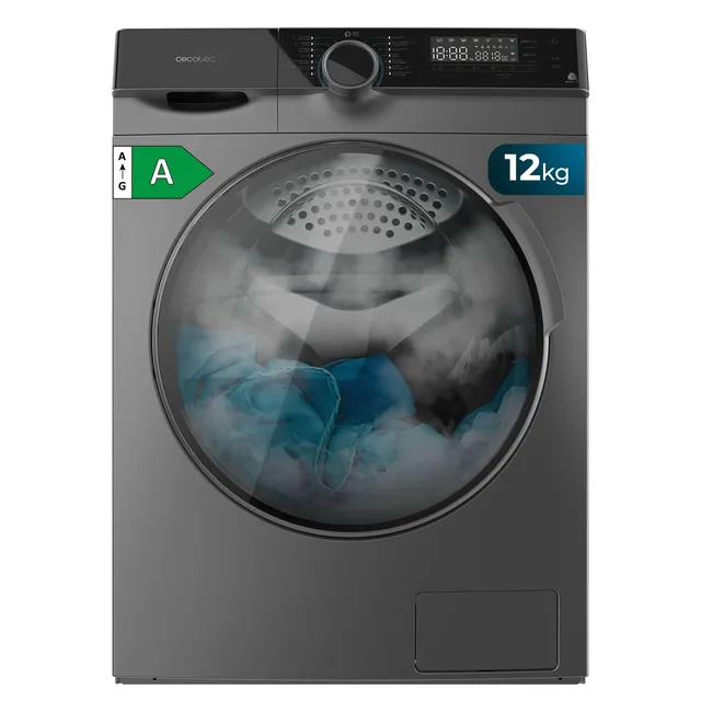 cecotec-bolero-dresscode-121000-steel-waschmaschine-12-kg-stahl image 1