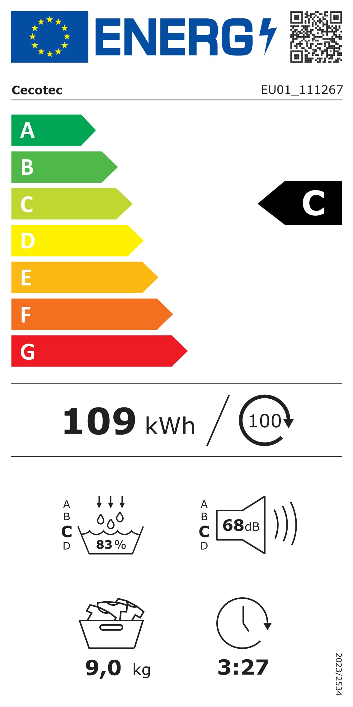 cecotec-bolero-dry-9400-w-rmepumpentrockner-9-kg-edelstahl image 7
