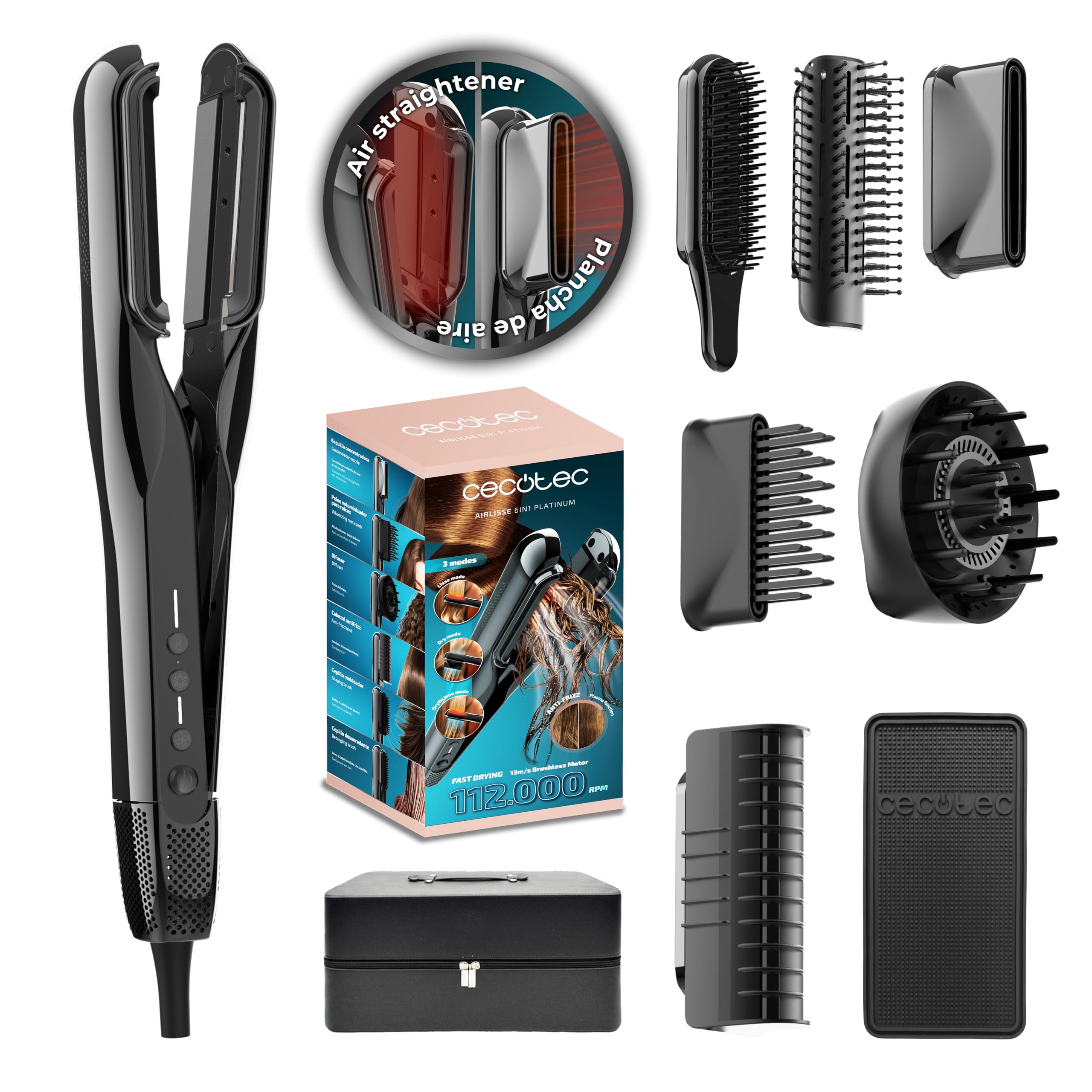 cecotec-airlisse-6in1-elite-hairstyler-schwarz-mit-luft image 1